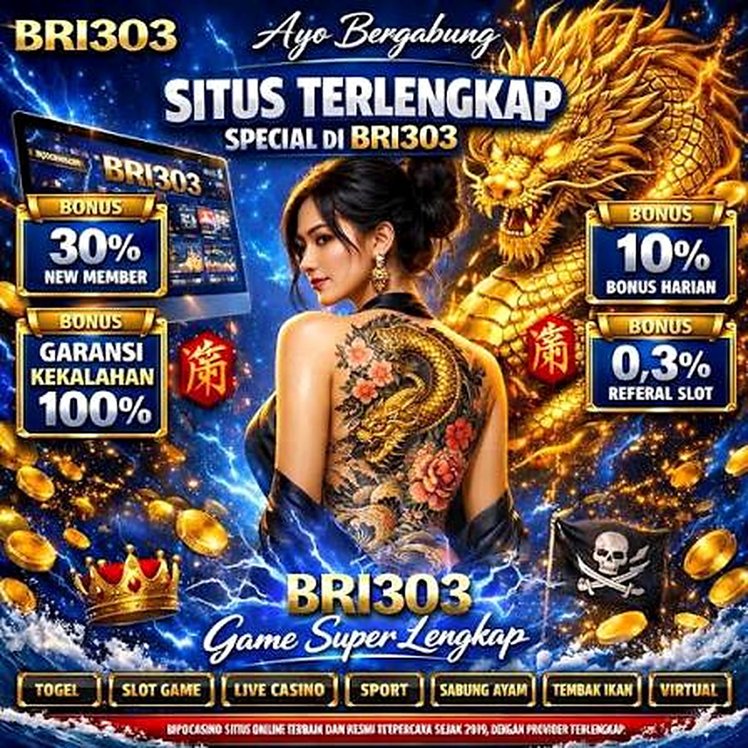 BRI303  Situs Toto Online Resmi dengan Pasaran Lengkap